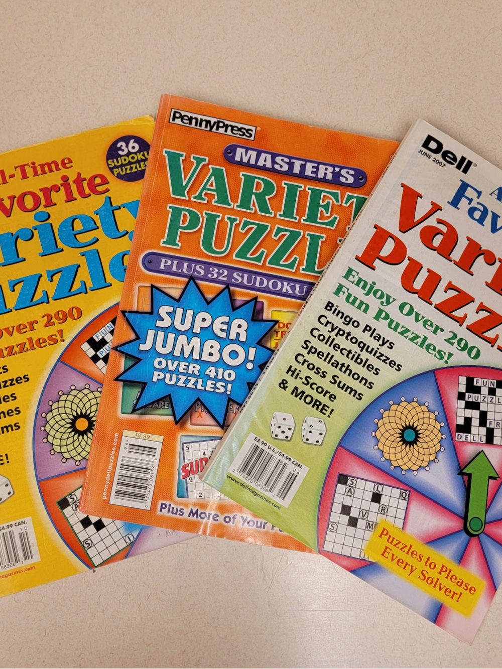Set of 3 Vintage Puzzle Books